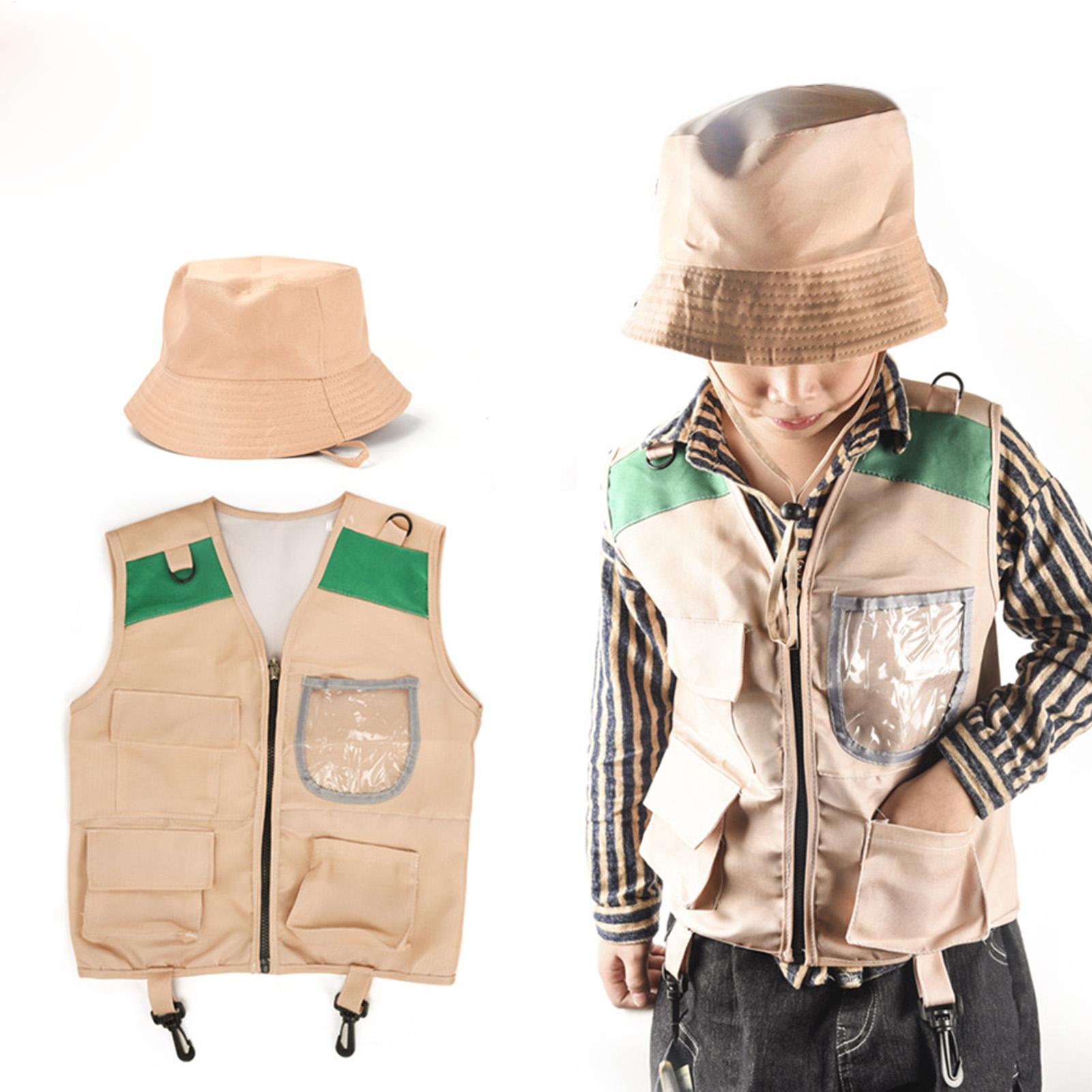 Outdoor Adventure Outfit - Set Kostum Topi dan Rompi Petualang