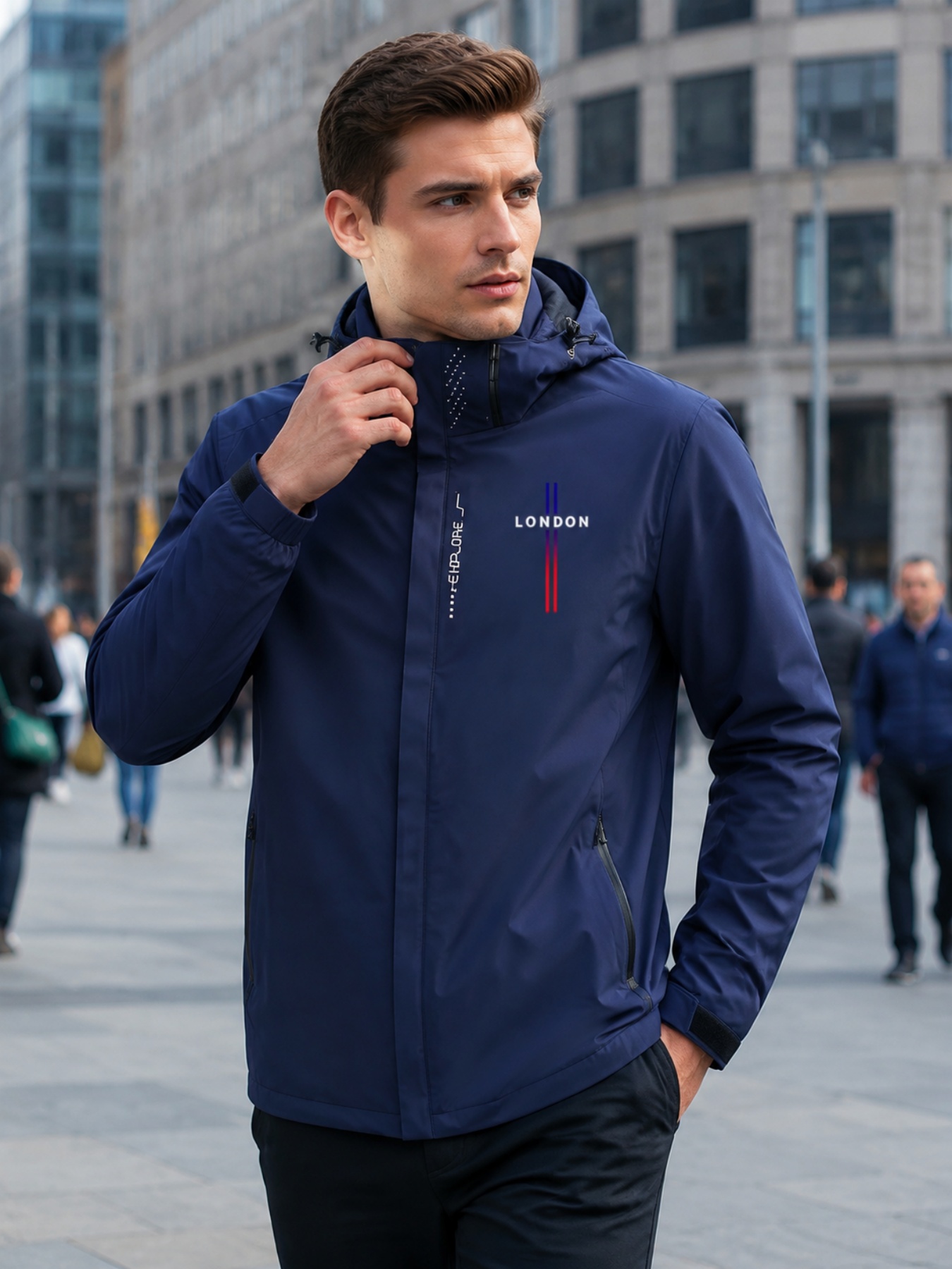 Outdoor Adventure Outfit - Jaket Zipper Outdoor Musim Semi -