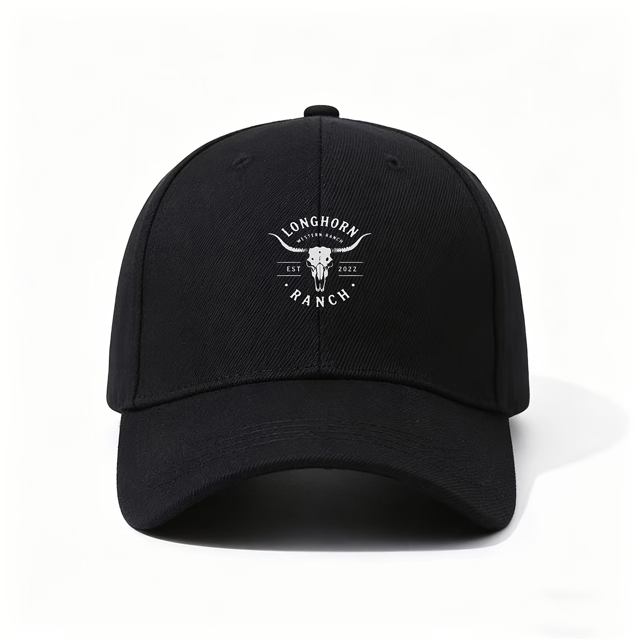 Outdoor Adventure Holidays - Topi Bisbol, Desain Retro Tengkorak Longhorn