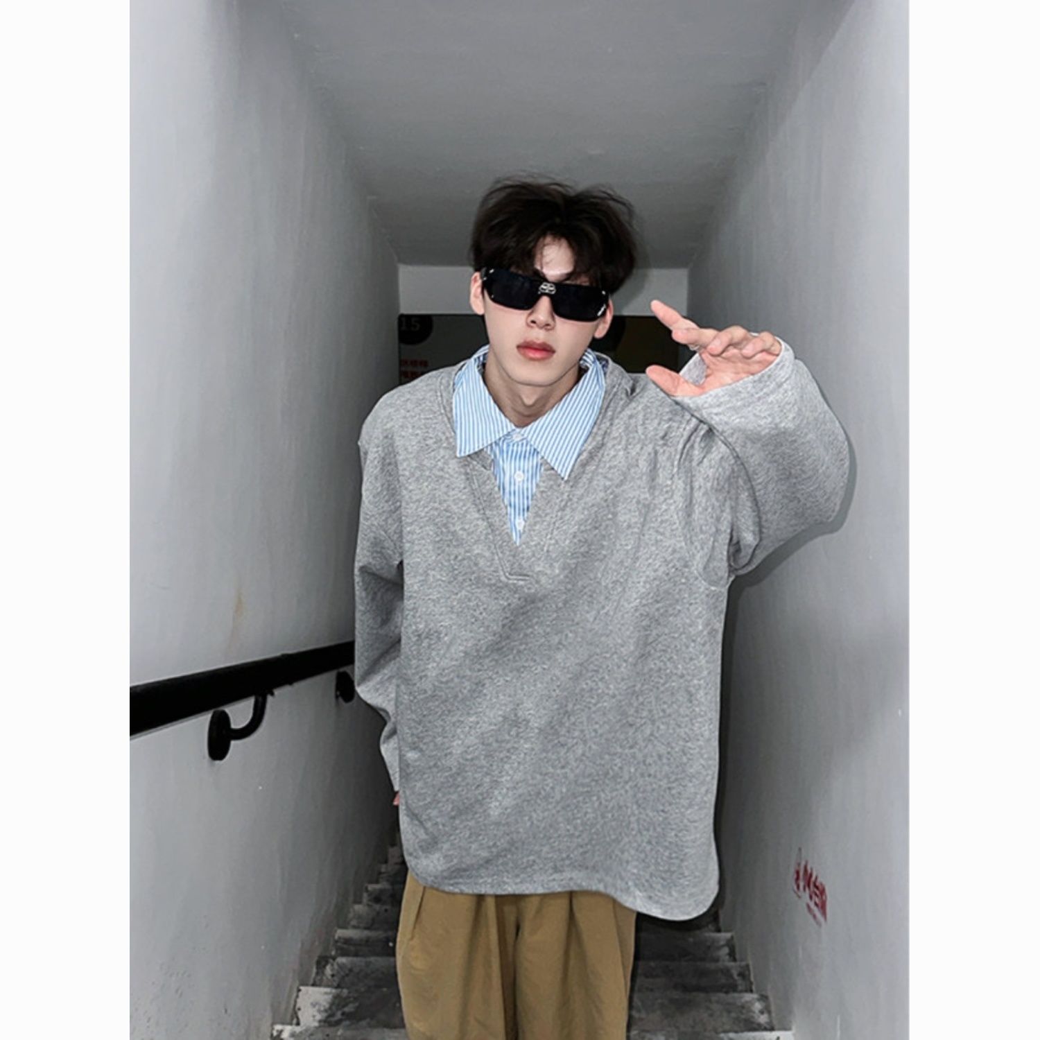 Hoodie Pria Tanpa Topi Kpop un - Outdoor Adventure Windbreaker ulasan dan harga