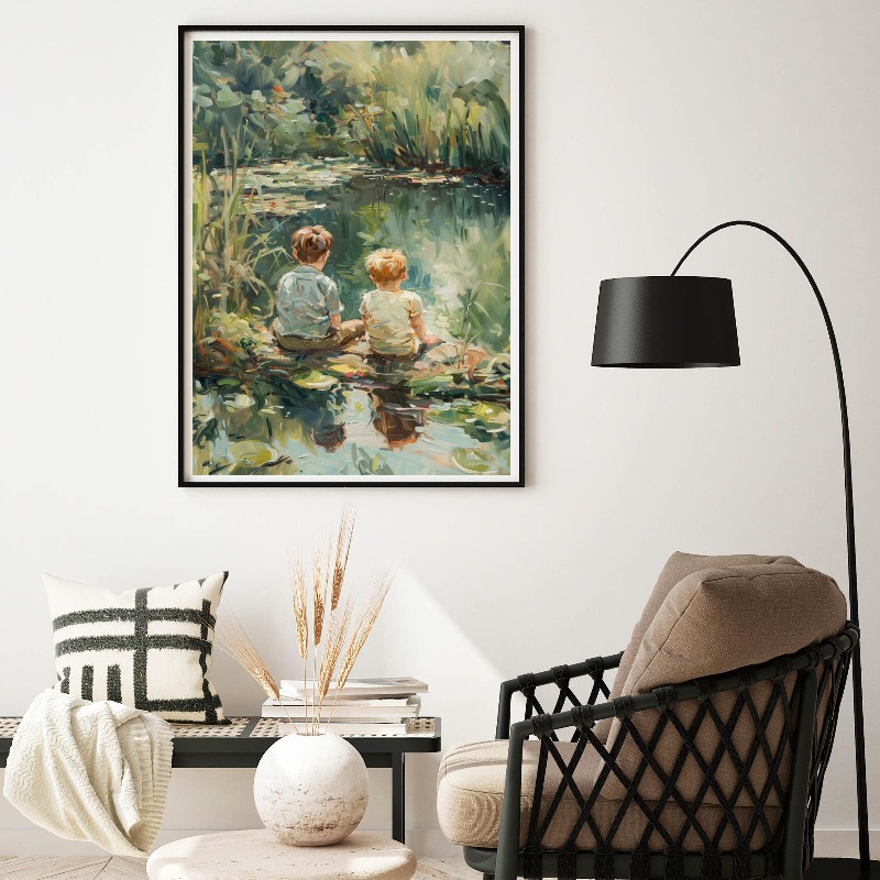 Poster Seni Kamar Anak Laki-la - Outdoor Adventure With Kids ulasan dan harga