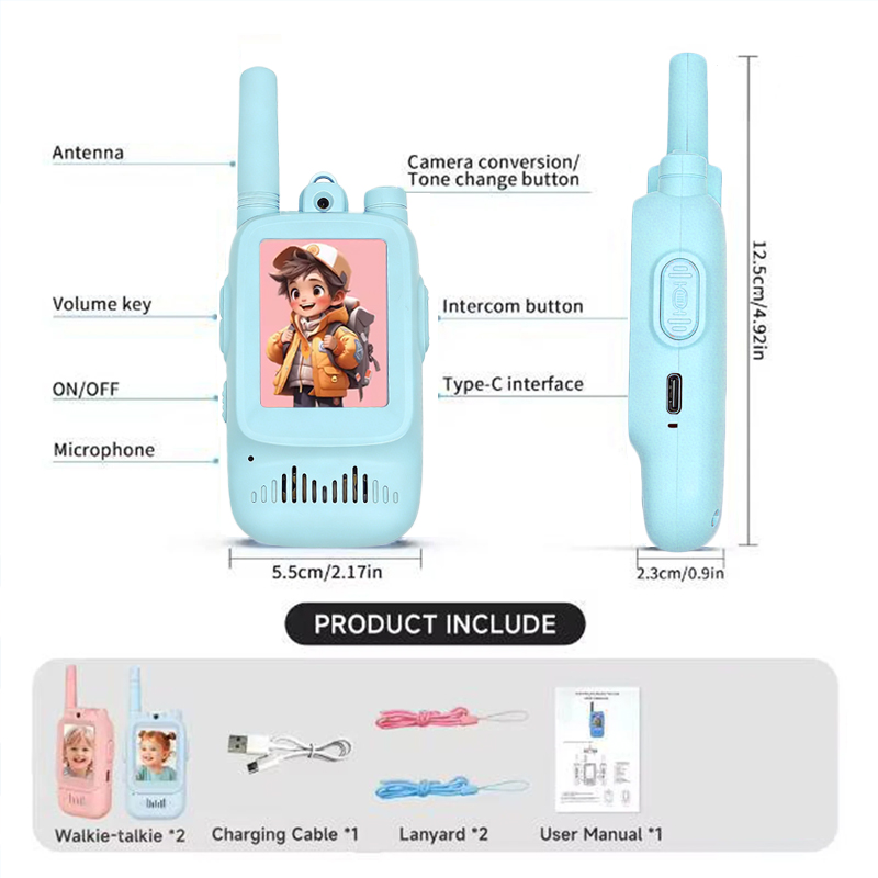 2pcs Walkie Talkie Video Anak  - Outdoor Adventure With Kids ulasan dan harga