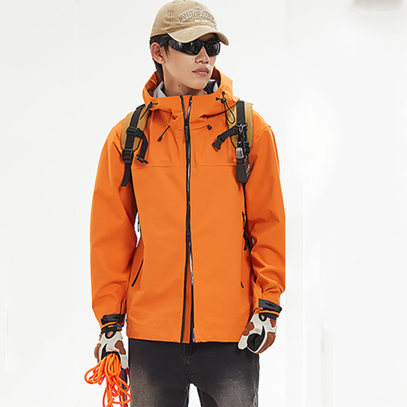 Jaket Hujan Pria Ringan Jaket  - Outdoor Adventure Windbreaker ulasan dan harga