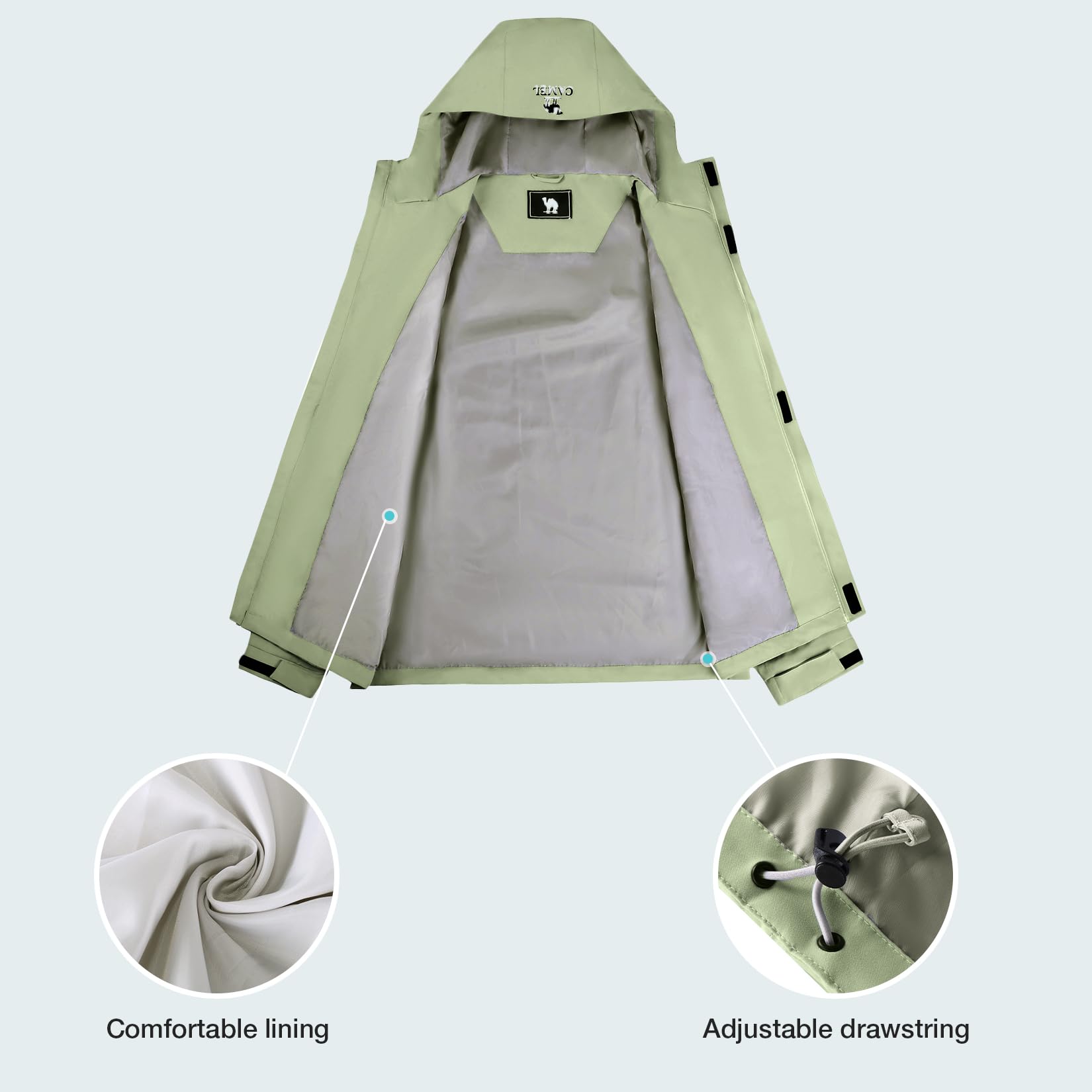Jaket Hujan Pria GOLDEN CAMEL  - Outdoor Adventure Windbreaker ulasan dan harga