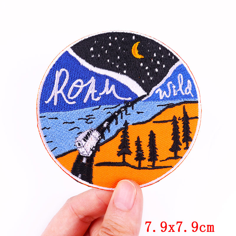 Patch bordir bepergian luar ru - Outdoor Adventure Outfit ulasan dan harga